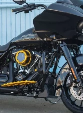 Arlen Ness Knurled Driver Gold Footpegs Harley Davidson Softail | Pan America | LiveWire | Sportster S 2018+                                     - 07-952 - Image 2