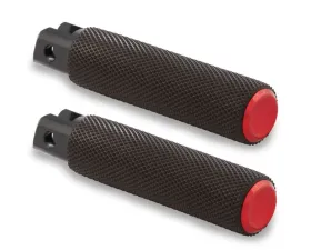 Arlen Ness Knurled Passenger Red Footpegs Harley Davidson Softail 2018+