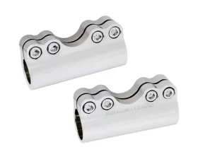 Arlen Ness Modular Adjustable Chrome Billet Handlebars Clamps (for 1 1/4