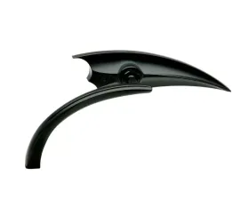 Arlen Ness Scoop Black Micro Mirrors Left Side Harley Davidson