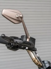 Arlen Ness Mini Stocker Forged Titanium Right Side Mirror                                     - 13-169 - Image 3