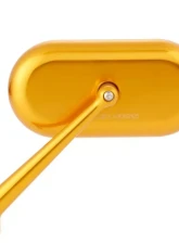 Arlen Ness Forged Oval Gold Right Side Mirror                                     - 13-178 - Image 3