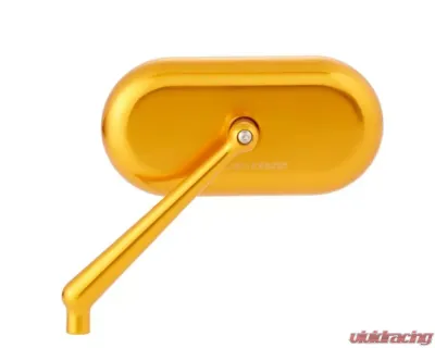 Arlen Ness Forged Oval Gold Right Side Mirror - 13-178