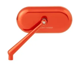 Arlen Ness Forged Oval Orange Left Side Mirror