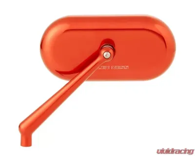 Arlen Ness Forged Oval Orange Left Side Mirror - 13-185