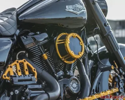 Arlen Ness Method Gold Clear Sucker Air Cleaner Kit Harley Davidson XL Sportster 1991+ - 18-178