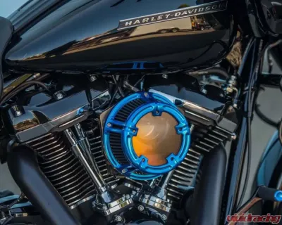 Arlen Ness Method Blue Clear Sucker Air Cleaner Kit Harley Davidson XL Sportster 1991+ - 18-183