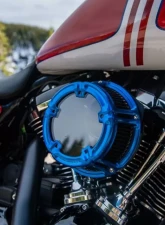 Arlen Ness Method Blue Clear Sucker Air Cleaner Kit Harley Davidson XL Sportster 1991+                                     - 18-183 - Image 3