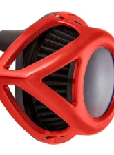 Arlen Ness Clear Tear Sucker Red Air Cleaner Kit Harley Davidson Twin Cam 2000-2017                                     - 18-904 - Image 3