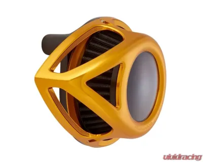 Arlen Ness Clear Tear Sucker Gold Air Cleaner Kit Harley Davidson Twin Cam 2000-2017 - 18-912