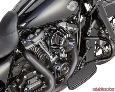Arlen Ness Deep Cut Inverted Series Black Air Cleaner Kit Harley Davidson XL Sportster 1991+ - 18-931