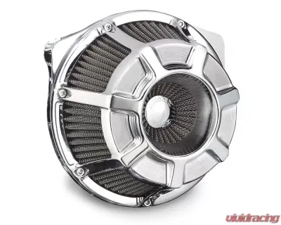 Arlen Ness Beveled Inverted Series Chrome Air Cleaner Kit Harley Davidson XL Sportster 1991+ - 18-936