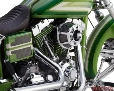 Arlen Ness Beveled Inverted Series Chrome Air Cleaner Kit Harley Davidson XL Sportster 1991+ - 18-936
