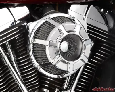 Arlen Ness Beveled Inverted Series Chrome Air Cleaner Kit Harley Davidson XL Sportster 1991+ - 18-936