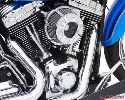 Arlen Ness Beveled Inverted Series Chrome Air Cleaner Kit Harley Davidson XL Sportster 1991+ - 18-936
