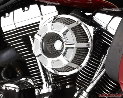 Arlen Ness Beveled Inverted Series Chrome Air Cleaner Kit Harley Davidson XL Sportster 1991+ - 18-936