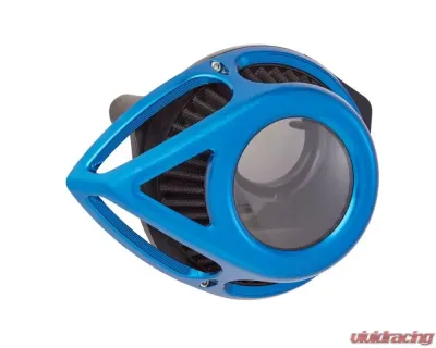 Arlen Ness Clear Tear Sucker Blue Air Cleaner Kit Harley Davidson XL Sportster 1991+ - 18-949