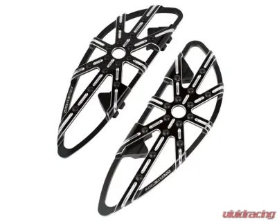 Arlen Ness 10-Gauge Driver and Passenger Black Floorboards Harley Davidson FL Softail 2018+ - 410-005
