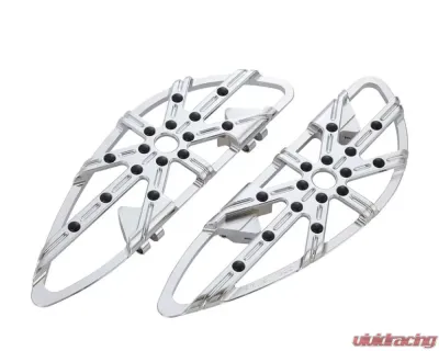 Arlen Ness 10-Gauge Driver and Passenger Chrome Floorboards Harley Davidson FL Softail 2018+ - 410-006