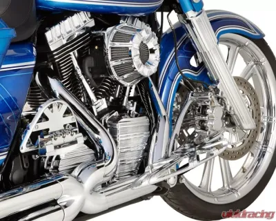 Arlen Ness 10-Gauge Driver and Passenger Chrome Floorboards Harley Davidson FL Softail 2018+ - 410-006