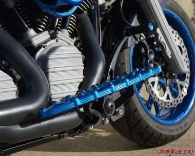 Arlen Ness MX Blue Floorboards Harley Davidson FL Softail Models (M8 Engine) 2018+ - 410-009