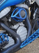 Arlen Ness MX Blue Floorboards Harley Davidson FL Softail Models (M8 Engine) 2018+                                     - 410-009 - Image 5
