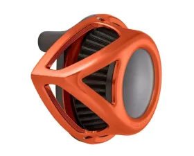 Arlen Ness Clear Tear Sucker Orange Air Cleaner Kit Harley Davidson XL Sportster 1991-Up