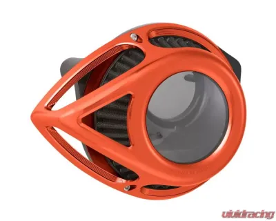 Arlen Ness Clear Tear Sucker Orange Air Cleaner Kit Harley Davidson XL Sportster 1991-Up - 600-003