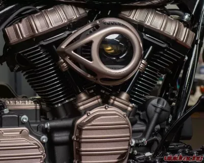 Arlen Ness Clear Tear Sucker Titanium Air Cleaner Kit Harley Davidson M8 Models 2017+ - 600-004