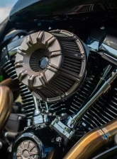 Arlen Ness 10-Gauge Inverted Series Titanium Air Cleaner Kit Harley Davidson FLT | FLST | FXDLS (FBW) 2008-2017                                     - 600-013 - Image 3