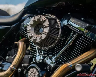 Arlen Ness 10-Gauge Inverted Series Titanium Air Cleaner Kit Harley Davidson FLT | FLST | FXDLS (FBW) 2008-2017 - 600-013