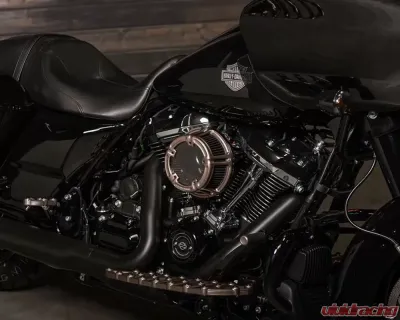 Arlen Ness Method Clear Titanium Sucker Air Cleaner Kit Harley Davidson Twin Cam 2000-2017 - 600-018