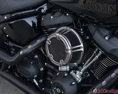 Arlen Ness Method Clear Titanium Sucker Air Cleaner Kit Harley Davidson XL Sportster 1991+ - 600-019