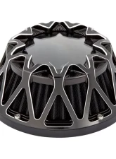 Arlen Ness Crossfire Contrast Air Cleaner Harley Davidson FLT | Softail (FBW) 2008-2017                                     - 600-039 - Image 2
