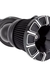 Arlen Ness 10-Gauge Velocity Black Air Cleaner Cover                                     - 601-000 - Image 2
