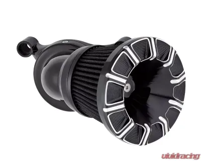 Arlen Ness 10-Gauge Velocity Black Air Cleaner Cover - 601-000