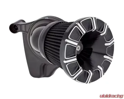 Arlen Ness 10-Gauge Velocity Black Air Cleaner Cover - 601-000