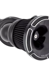 Arlen Ness Beveled Velocity Black Air Cleaner Cover                                     - 601-002 - Image 2
