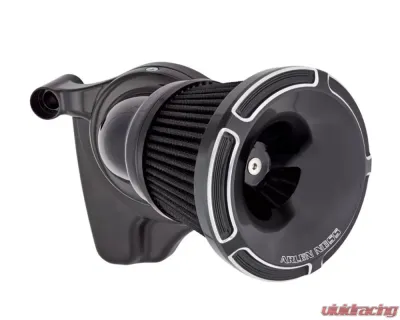 Arlen Ness Beveled Velocity Black Air Cleaner Cover - 601-002