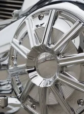 Arlen Ness 10-Gauge Chrome Derby Cover Harley Davidson FLT Touring | Bagger 2016+                                     - 700-001 - Image 2