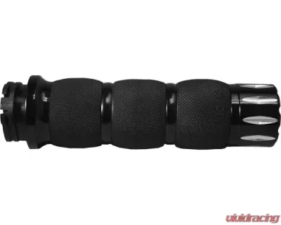Avon Grips Black Fly By Wire Air Cushion Anodized Rival Grips - AIR-90-AN-FL-RI