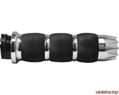 Avon Grips Chrome Air Cushion Anodized Excalibur Grips - AIR-90-EX