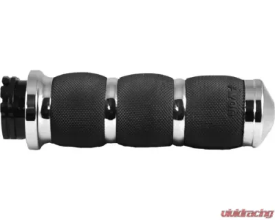 Avon Grips Chrome Air Cushioned Grips w/FBW Throttle - AIR-91-FLY