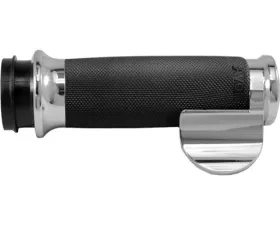 Avon Grips Chrome Custom Contour Anonized Grips w/Cable Throttle Boss