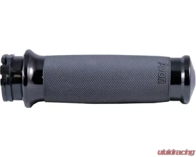 Avon Grips Black Custom Contour Anonized Heated Grips w/FBW Throttle - CC-86-AN-FLY-HT