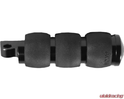 Avon Grips Black Air Cushioned Anonized Foot Pegs - FP-AIR-90-ANO