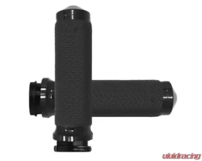 Avon Grips Black Memory Foam Grips w/FBW Throttle - MF-63-ANO-FLY