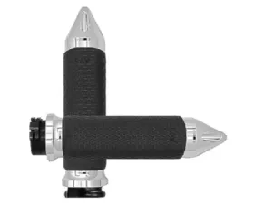 Avon Grips Chrome Memory Foam Spike Grips w/Cable Throttle