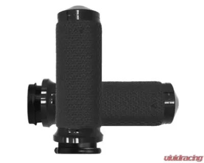 Avon Grips Black Memory Foam Grips w/FBW Throttle - MF-63B-ANO-FLY