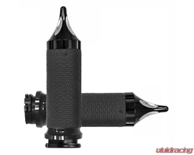 Avon Grips Black Memory Foam Spike Grips w/Cable Throttle - MF-63B-ANO-SPK